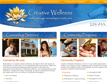 Tablet Screenshot of creativewellnesscounseling.org